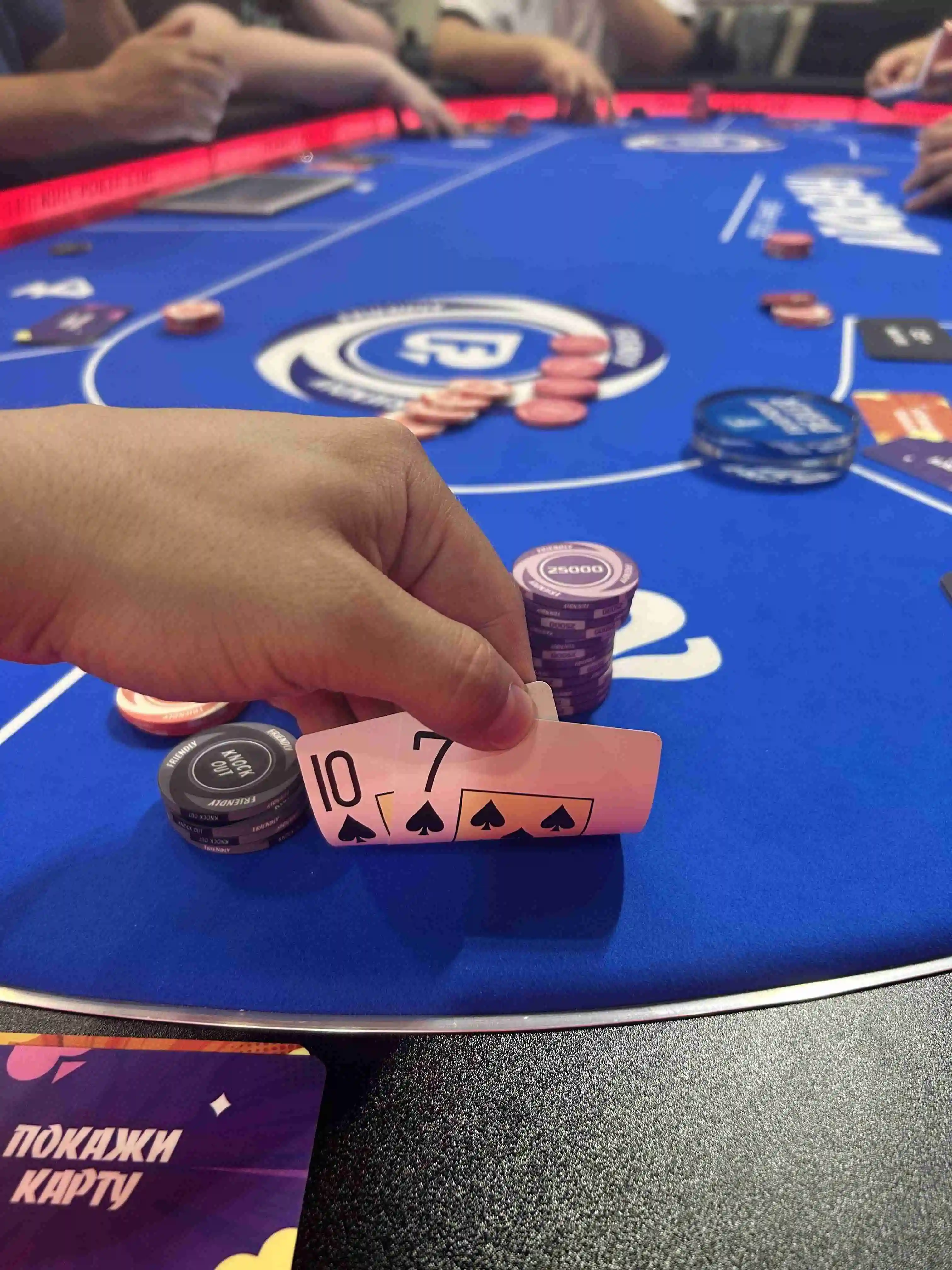 Игра в покер — карты и фишки